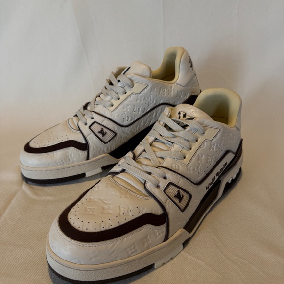 LV Louis Vuitton Trainer Sneakers Men’s 8 1ACR5k - Picture 6 of 9